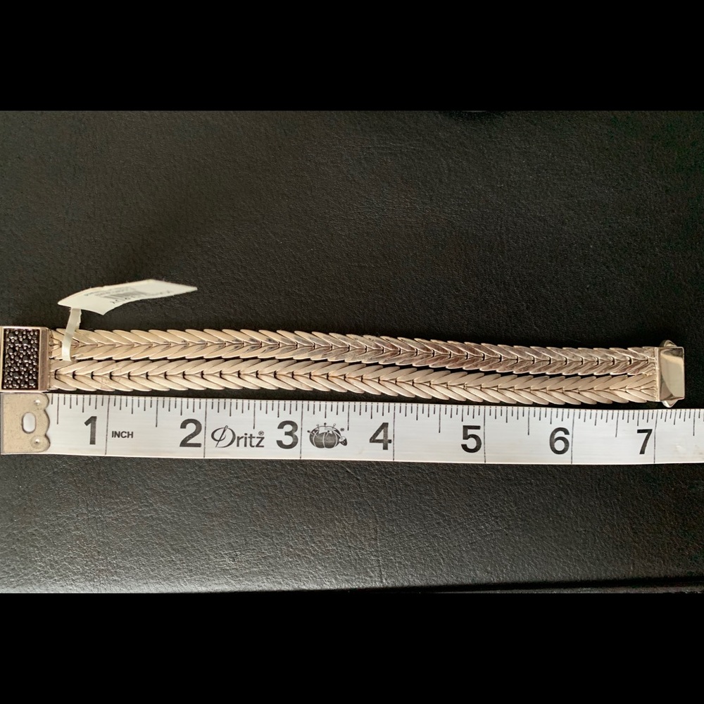 John Hardy Modern Chain DoubleRow Bracelet Silver